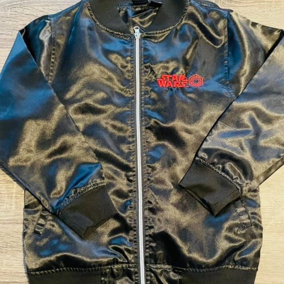 Star Wars Other - STAR WARS black bomber fighter jacket boy Sm